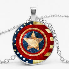 Load image into Gallery viewer, CAPTAIN AMERICA SHIELD NECKLACE