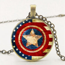 Load image into Gallery viewer, CAPTAIN AMERICA SHIELD NECKLACE