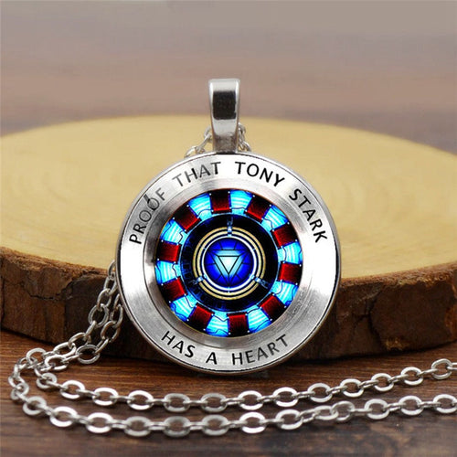 PROOF THAT TONY STARK HAS A HEART NECKLACE