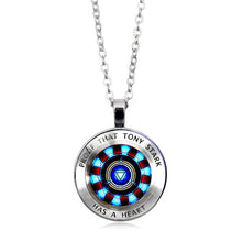 Load image into Gallery viewer, PROOF THAT TONY STARK HAS A HEART NECKLACE