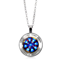 Load image into Gallery viewer, PROOF THAT TONY STARK HAS A HEART NECKLACE
