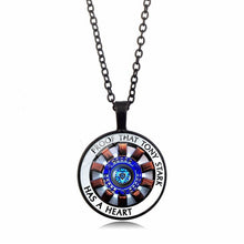 Load image into Gallery viewer, PROOF THAT TONY STARK HAS A HEART NECKLACE