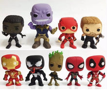 Load image into Gallery viewer, 10 PCS JUSTICE LEAGUE AVENGERS FIGURES