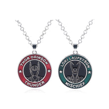 Load image into Gallery viewer, THOR ODINSON LOKI LAUFEYSON NECKLACE