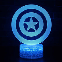 Load image into Gallery viewer, AVENGERS 3D LED NIGHTLIGHT