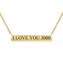 Load image into Gallery viewer, I LOVE YOU 3000 NECKLACE