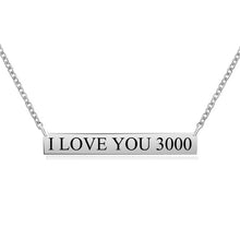 Load image into Gallery viewer, I LOVE YOU 3000 NECKLACE