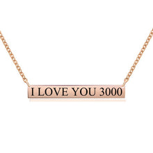Load image into Gallery viewer, I LOVE YOU 3000 NECKLACE