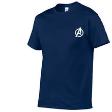 Load image into Gallery viewer, AVENGERS LOGO ON HEART TSHIRT