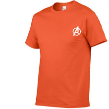 Load image into Gallery viewer, AVENGERS LOGO ON HEART TSHIRT