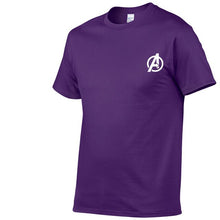 Load image into Gallery viewer, AVENGERS LOGO ON HEART TSHIRT