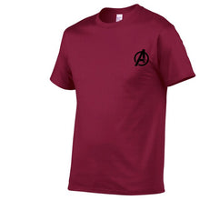 Load image into Gallery viewer, AVENGERS LOGO ON HEART TSHIRT