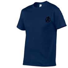 Load image into Gallery viewer, AVENGERS LOGO ON HEART TSHIRT