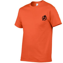 Load image into Gallery viewer, AVENGERS LOGO ON HEART TSHIRT