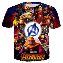 Load image into Gallery viewer, AVENGERS END GAME LEGO TSHIRT