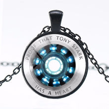 Load image into Gallery viewer, PROOF THAT TONY STARK HAS A HEART NECKLACES