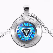 Load image into Gallery viewer, PROOF THAT TONY STARK HAS A HEART NECKLACES